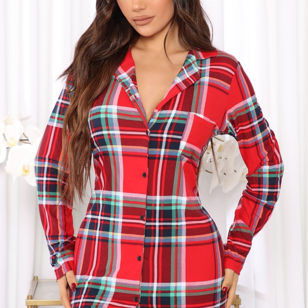 Pajama Shirt dress